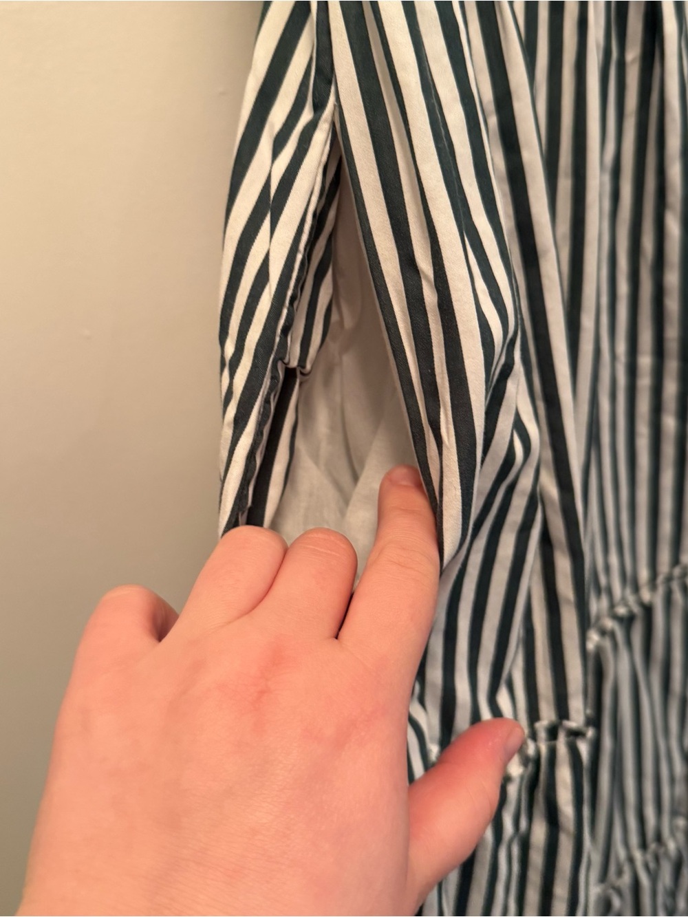 EUC Hill House Home The Ellie Nap Dress in Green Stripe | Small | SOLD OUT - Picture 9 of 13